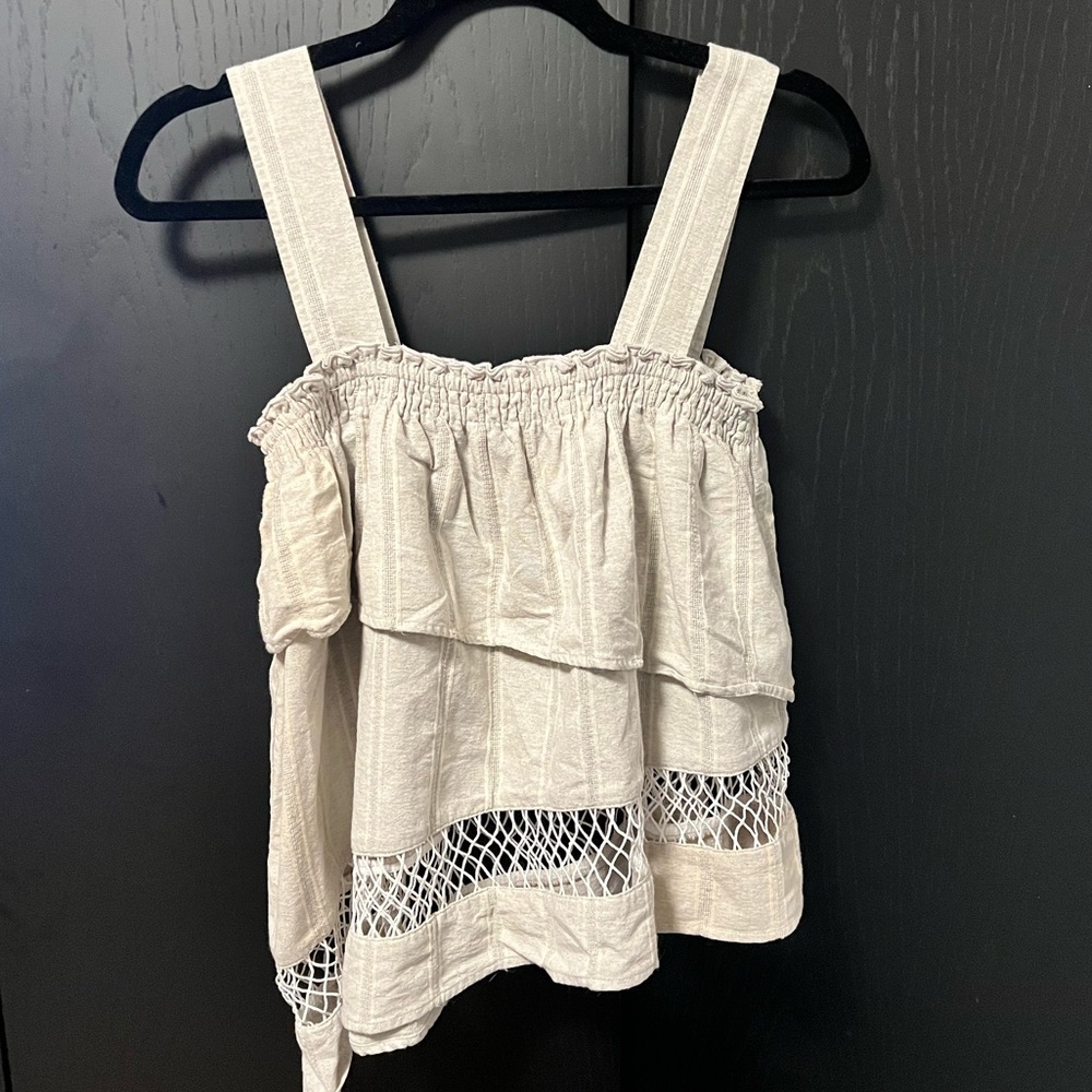 Suboo asymmetrical tank top blouse